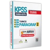 KPSS Önlisans/Ortaöğretim Türkçenin Kara Kutusu PARAGRAF 2 KARMA ÖSYM Çıkmış Çözümlü Soru Bankası - 1