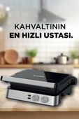 Torima TG-PRO300 Siyah-Gümüş 2000W Paslanmaz Çelik Tost Izgara Makinesi Çıkarılabilir Plaka thumbnail 2