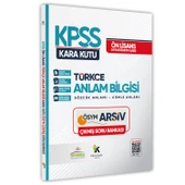 KPSS Önlisans-Ortaöğretim Türkçenin Kara Kutusu ANLAM BİLGİSİ Çıkmış Soru Bankası Dijital Çözümlü - 1