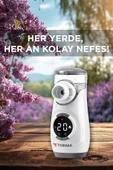 Torima CNB69008 Beyaz Sessiz Kademeli Dijital Ekranlı USB Şarjlı Mesh Nebulizatör Cihazı thumbnail 3