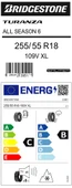 Bridgestone 255/55R18 109V Xl M+S Sfm Turanza All Season 6 (4X4-Suv) 4Mevsim Lastiği (Üretim Yılı:2025) thumbnail 4