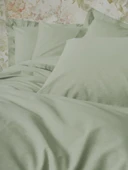 Cotton Box Plain Çift Kişilik Nevresim Takımı Adaçayı thumbnail 2