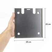 25x25 Cm Çok Amaçlı Alüminyum Metal Zarf Duvar Tipi İş Güvenliği Montajlı Evrak Uyarı Pano Tutucu thumbnail 2