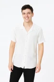 CLASSİCS MEN Erkek Pamuklu Yazlık Kısa Kollu Gömlek 7375 thumbnail 5