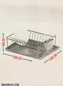 Karen Banyo Tek Katlı Tepsili Bulaşıklık, Bulaşık Sepeti Siyah SM011-B - 4