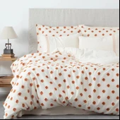 Ecocotton İmre Nevresim Takımı %100 Organik Pamuk Müslin Kiremit CK thumbnail 1