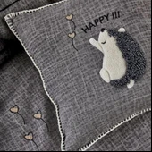 Ecocotton Migala Organik Bebek Nevresim Takımı Gri TK thumbnail 2