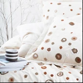 Ecocotton Lal Bej Çift Kişilik %100 Organik Pamuk Nakışlı Nevresim Takımı Bej CK thumbnail 2