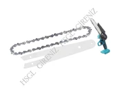 HSGL Akülü Şarjlı El Testeresi Zincir  Pala Seti – 1/4 Ayak 18.5 Diş, 18.5 cm Budama Testeres - 1