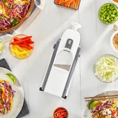 9 Kademeli Hazneli Vantuzlu Kaymaz Otomatik Rende Jülyen Kesici Patates  Havuç Rendesi thumbnail 3