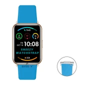 Huawei Watch Fit 2 Uyumlu PureLux Soft Silikon Kordon  Mavi thumbnail 3