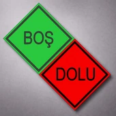 30x30 Cm Düz BOŞ DOLU Alüminyum Reflektörlü Uyarı Levhası Fosforlu Tabela Çift Taraflı Dayanıklı thumbnail 1