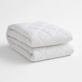 Homedius Daily Vatka Kapitoneli %100 Pamuk Yatak Koruyucu Alez  Beyaz 180x200 - 1