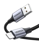 UGREEN Lightning - USB-A Örgülü MFi Sertifikalı İphone Hızlı Şarj Kablosu, 1 m, Siyah, 60156 - 2