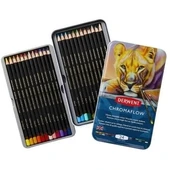Derwent Chromaflow Kuru Boya Kalem Seti Metal Kutu 24lü thumbnail 1