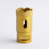 Profesyonel 30 mm Fayans Granit Mermer Seramik Delici Elmas Uçlu Matkap Uyumlu Uzun Ömürlü Kesici Uç thumbnail 7