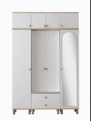 Dejavu Asklıklı Çekmeceli Ayakkabılık Portmanto 160x40x204cm - 2