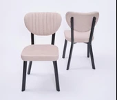 Yakamoz Kum Beji Elma MDF Mutfak Masa Sandalye Takımı 80x130 thumbnail 6