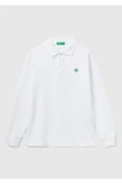 Erkek Çocuk Beyaz Logolu Polo T-Shirt - 1