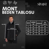 Erkek Kahverengi Standart Fit Normal Kesim Kürklü Çıkartılabilir Yaka Çıtçıt Detaylı Fermuarlı İçi Kürklü Kışlık Mont - 7