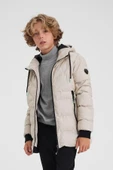 SİVAİST KREM ERKEK ÇOCUK SU VE RÜZGAR GEÇİRMEZ İÇİ KALIN KÜRKLÜ MONT & KABAN thumbnail 2