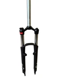 ZOOM M/LO 26" Jant Kilitlenebilir Bisiklet Maşası 1-1/8 QR Amortisörlü Maşa Disk Fren Uyumlu Siyah Sarı thumbnail 1