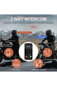 Yeni Model Y80-2x Motosiklet İntercom 2 Kişilik Bağlantı Rgb Işıklı Bluetooth Kulaklık Seti - 3