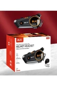 C50 Motosiklet Intercom Kask Kulaklık 1000 Mah Rgb Işıklı Bluetooth Kulaklık Ip67 - 3
