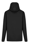 Siyah Erkek %100 Su Geçirmez İçi Polarlı İç Çepli Çıkartılabilir Kapüşonlu Softshell Mont&Kaban - 2