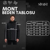 Siyah İçi Kalın Kürklü Çıkartılabilir Kapüşonlu Rüzgar Ve Su Geçirmez Mont&Kaban thumbnail 7