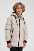 SİVAİST KREM ERKEK ÇOCUK SU VE RÜZGAR GEÇİRMEZ İÇİ KALIN KÜRKLÜ MONT & KABAN thumbnail 1