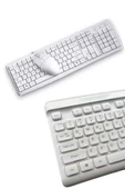 Kablosuz Klavye Mouse Seti Beyaz Q Klavye Tüm Cihazlara Uyumlu thumbnail 2