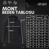 SİVAİST YENİ SEZON ERKEK KREM SU VE RÜZGAR GEÇİRMEZ KAPÜŞONLU KALIN İÇİ KÜRKLÜ ŞİŞME KABAN&MONT - 4