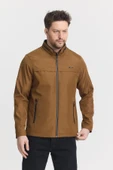 Kahverengi Erkek Pamuk Polyester Karışımlı Su Ve Rüzgar Geçirmez Mevsimlik&Yazlık Mont thumbnail 4
