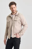 Krem Erkek Pamuk Polyester Karışımlı Su Ve Rüzgar Geçirmez Mevsimlik&Yazlık Mont thumbnail 1