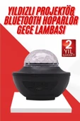 Masa ve Gece Lambası Renkli Projektör Işıklı Disko Topu Bluetooth Hoparlör thumbnail 1