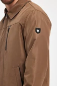 Erkek Kahverengi Hakim Yaka Çok Cepli Su Ve Rüzgar İtici Mevsimlik Mont&Ceket thumbnail 5
