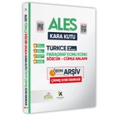 ALES Türkçenin Kara Kutusu KONU KONU PARAGRAF 1 Konu Özetli D.Çözümlü ÖSYM Çıkmış Soru Bankası - 1