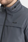Gri Erkek Pamuk Polyester Karışımlı Su Ve Rüzgar Geçirmez Mevsimlik&Yazlık Mont thumbnail 5
