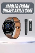 Yeni Nesil Akıllı Saat Çift Kordonlu 1.5 Inç Yuvarlak Ekran GPS ve NFC Uyumlu thumbnail 1