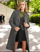 Kışlık Astarlı Balık Sırtı Detaylı Kaşmir Kaban thumbnail 1