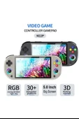 M22 Pro Retro Oyun Konsolu 5.0 ’’ıps Ekran Dahili 20000+ Oyun Emülatörleri Rgb Led Joystick - 4