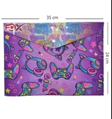 Müzik Desenli Çıt Çıtlı Zarf Dosya - 1 Adet thumbnail 1