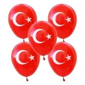 Trio Trio MNB009 Türk Bayraklı Balon 10 Adet - 1