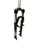 ZOOM M/LO 26" Jant Kilitli Bisiklet Maşası 1-1/8 QR Amortisörlü Maşa V-fren Disk Fren Uyumlu Siyah Sarı thumbnail 1