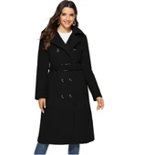 Aksesuarlı Kaşe Kaban Kemer Detaylı thumbnail 1