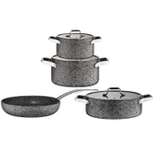 Stone-Age 7 Parça Çizilmez Yanmaz Yapışmaz İndüksiyonlu Tencere Seti thumbnail 1