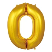 İkm İkm Balon 0 Rakamı Altın 76 cm - 1