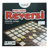 Ahşap Mankii Doğal Ahşap Reversi Strateji Oyunu 6+ Yaş - 1
