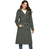 Kemer Detaylı Aksesuarlı Kaşe Kaban thumbnail 2